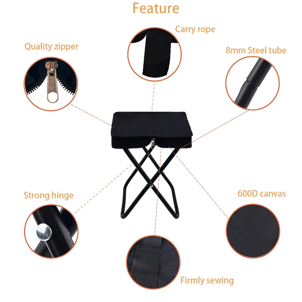 Taburete Silla Plegable Portatil Camping